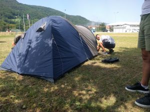 Kamp drinske regate na reci Drini